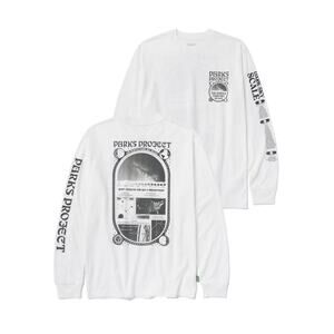 NWT Parks Project Dark Sky Scale Tee Unisex Long Sleeve Tee in White sz Medium